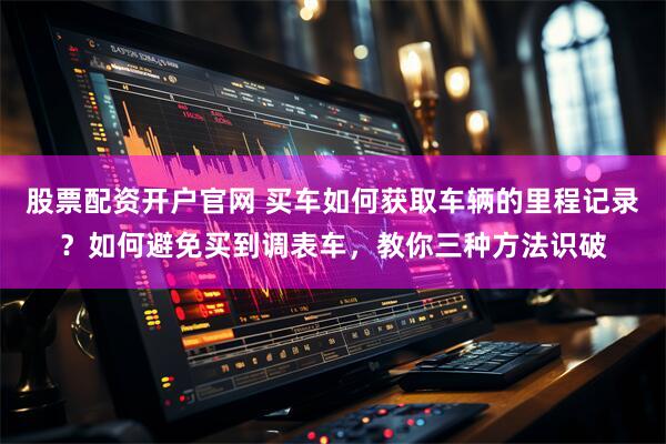 股票配资开户官网 买车如何获取车辆的里程记录？如何避免买到调表车，教你三种方法识破